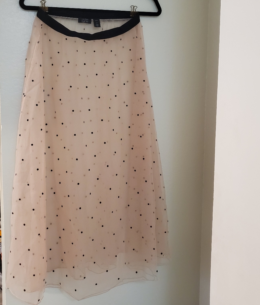 Halogen long sheer skirt